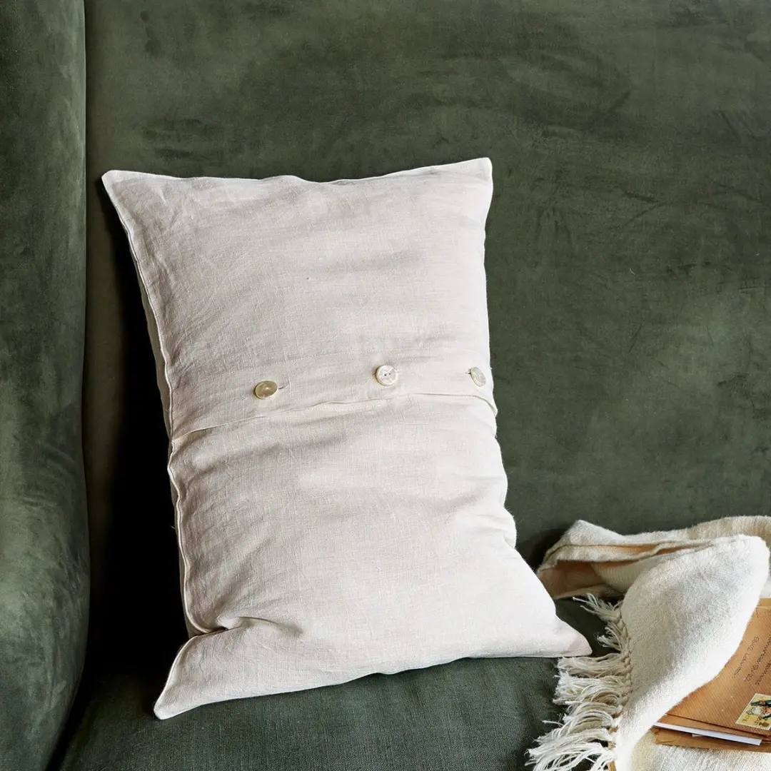Loberon Kussenhoes Kalleur Beige - afbeelding 5 van 6