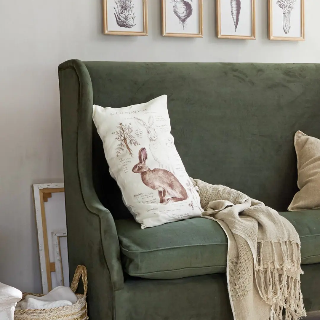 Loberon Kussenhoes Kalleur Beige - afbeelding 2 van 6