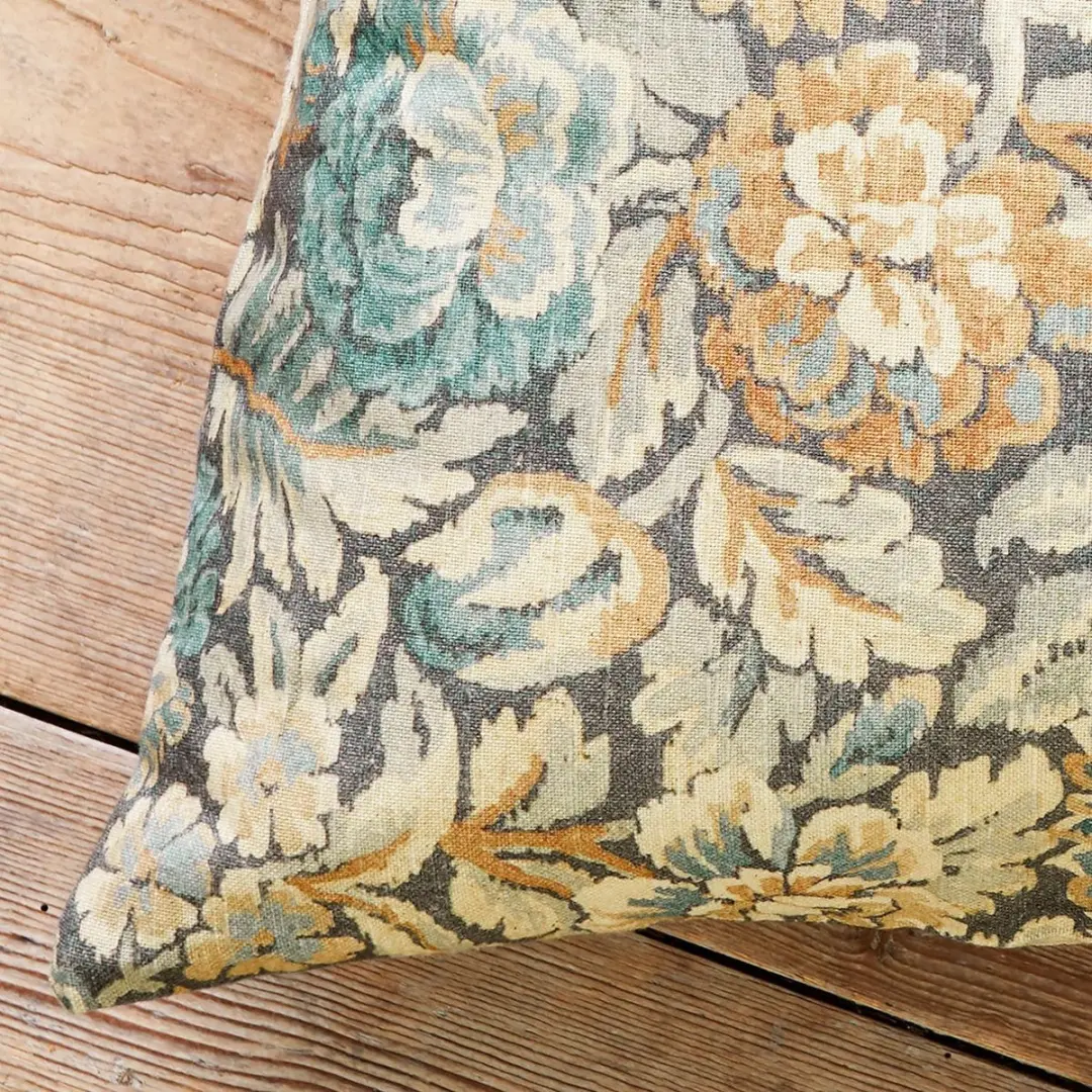 Loberon Kussenhoes Lumielle - Blauw/Beige - afbeelding 3 van 6