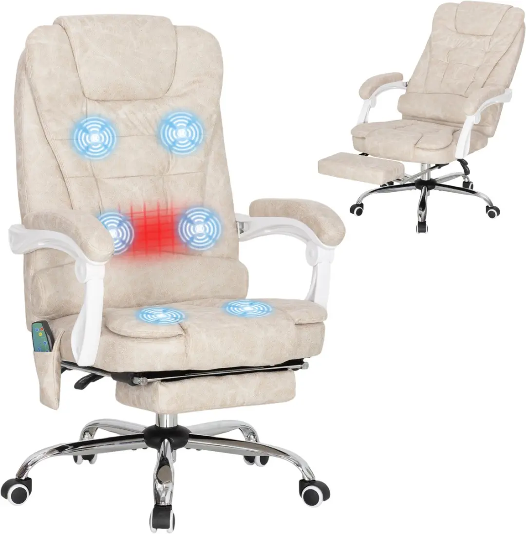Vinsetto Massagebureaustoel-Microvezel (100% polyester), schuim-65B x 70D x 111-