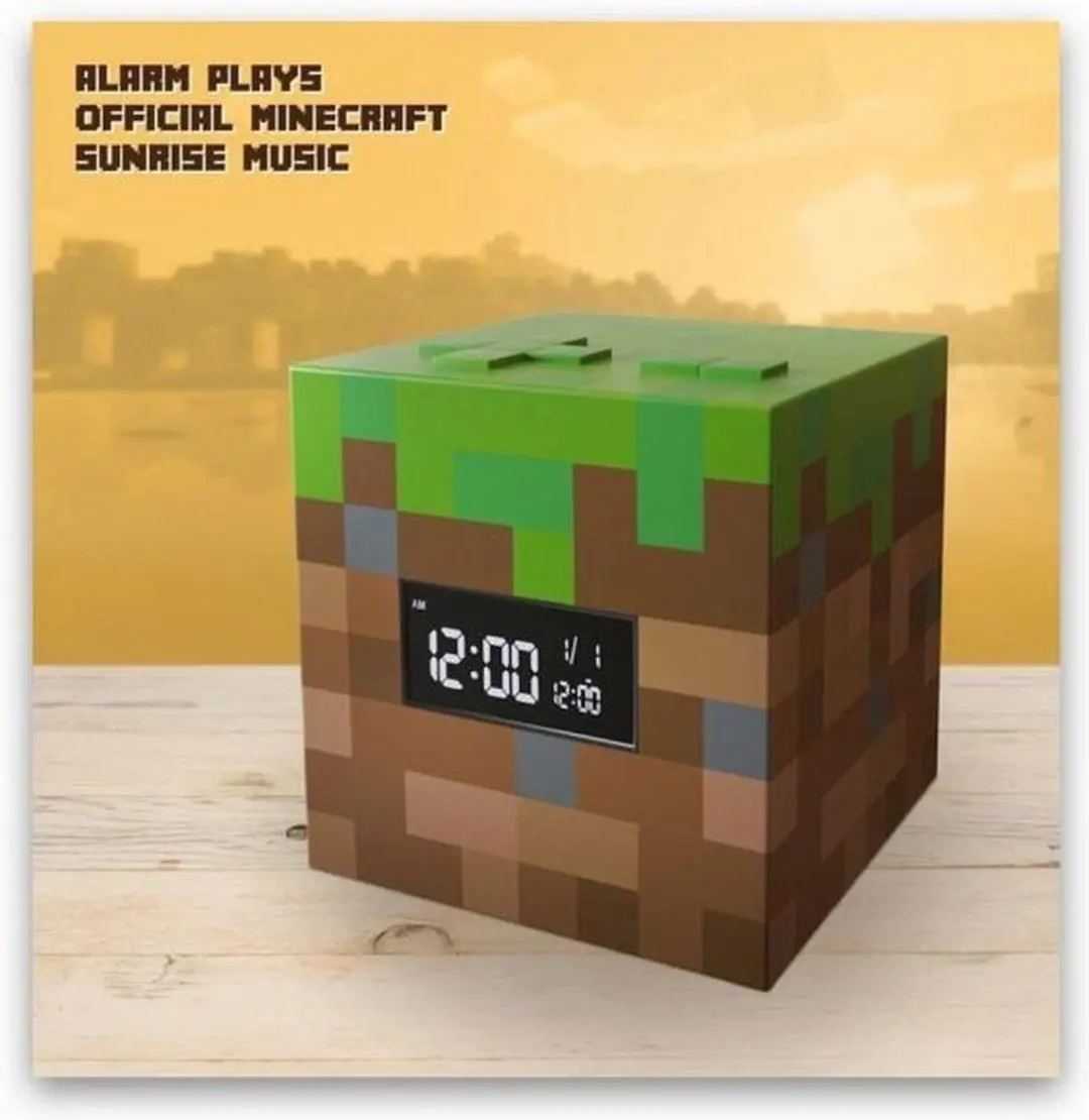 Paladone Minecraft USB Alarmklok - 15,5 cm - Multi