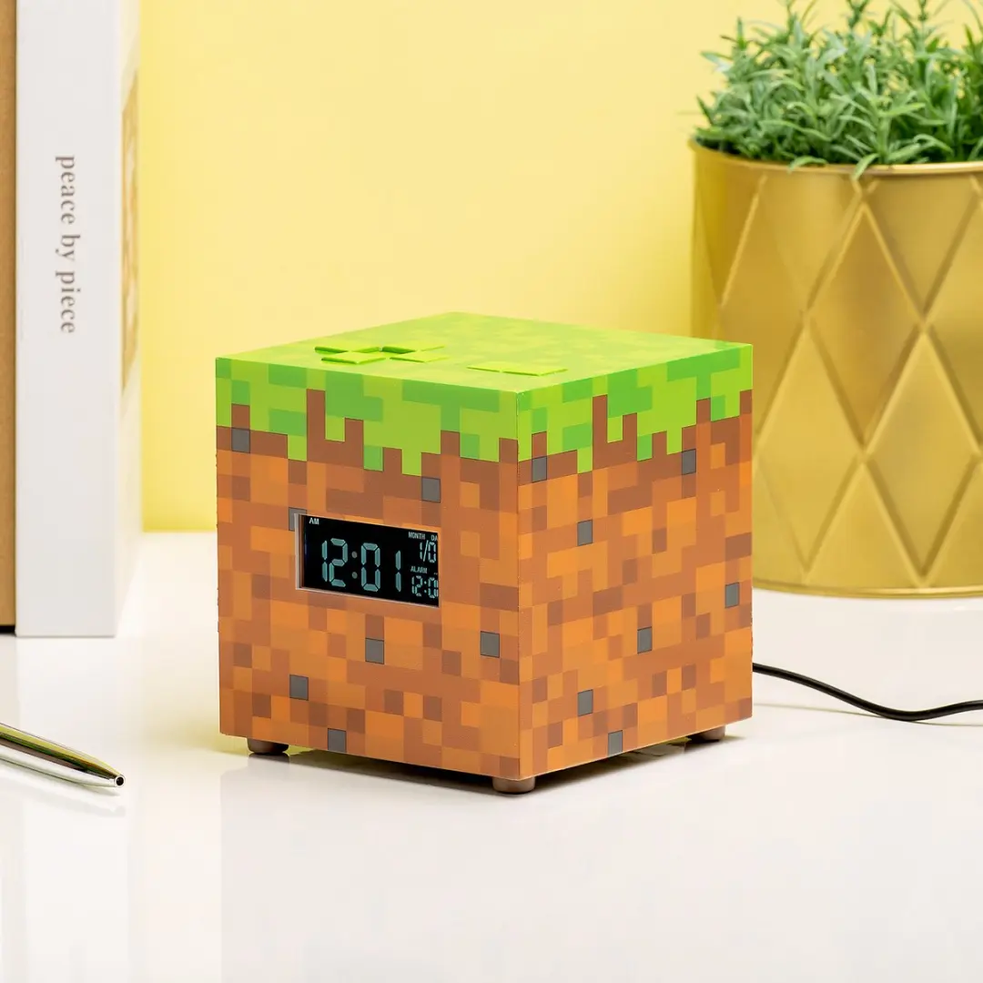 Paladone Minecraft USB Alarmklok - 15,5 cm - Multi