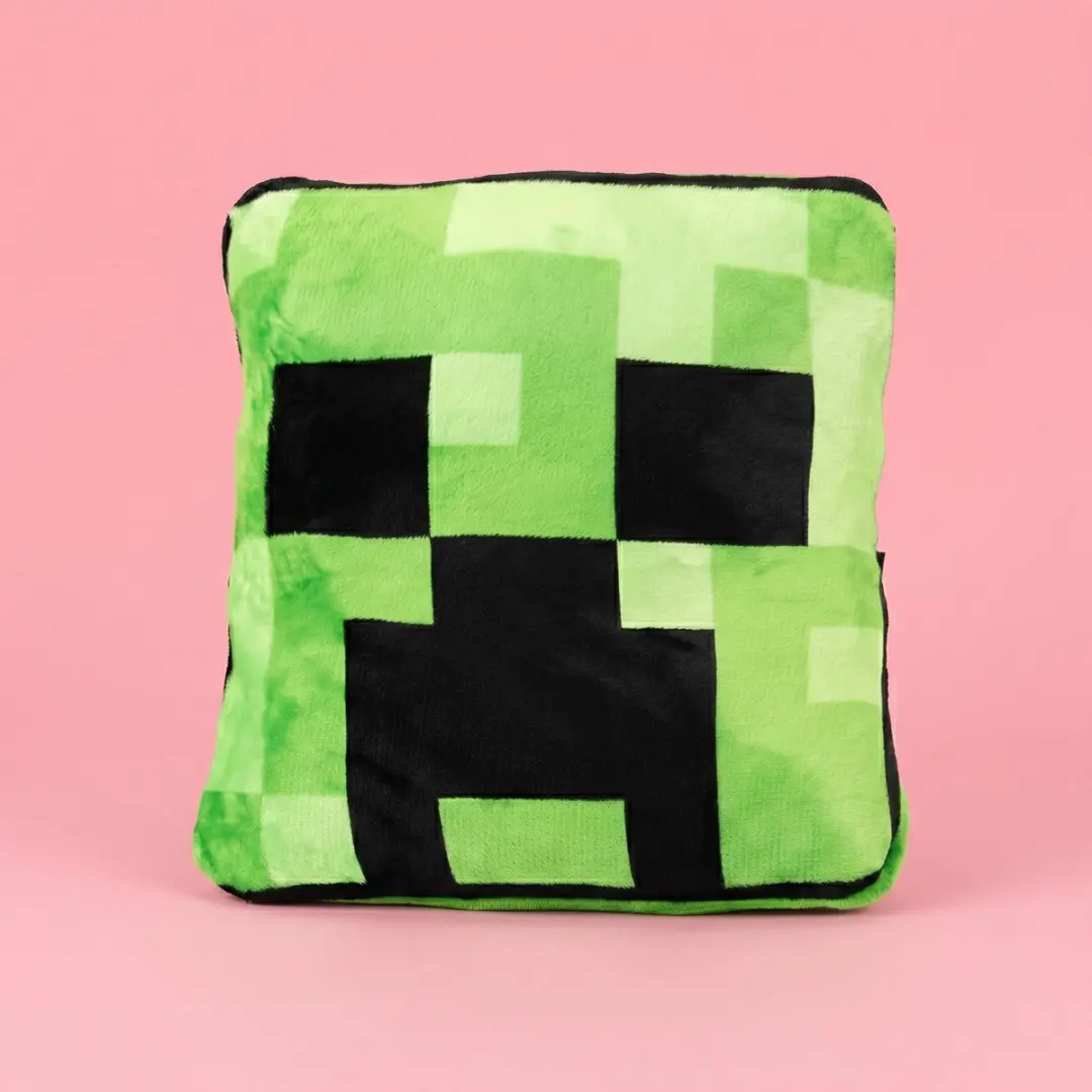Minecraft Creeper 2‑in‑1 Cushion Blanket