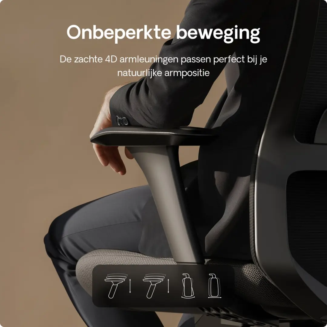 Desktronic SitOne Ergonomische Bureaustoel - Zwart