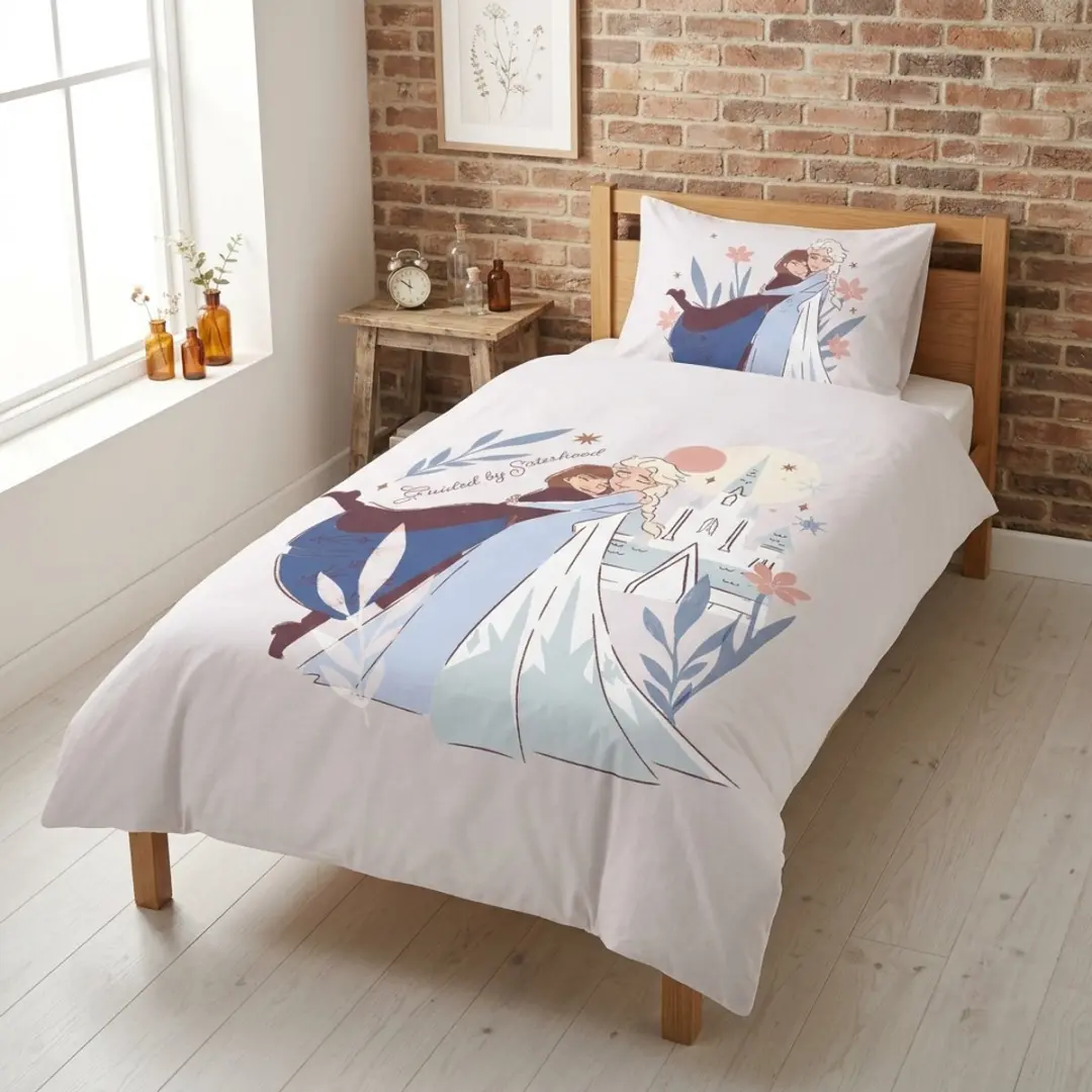 Disney Frozen Dekbedovertrek Sisterhood - Eenpersoons 140x200cm - Multicolor - afbeelding 6 van 6