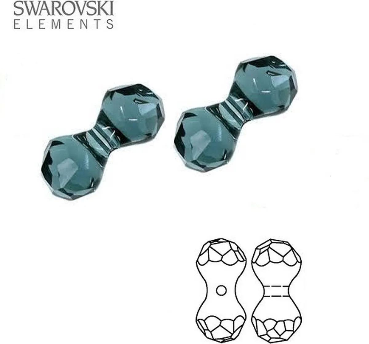 Swarovski Elements Modular Kraal Montana 11x6mm