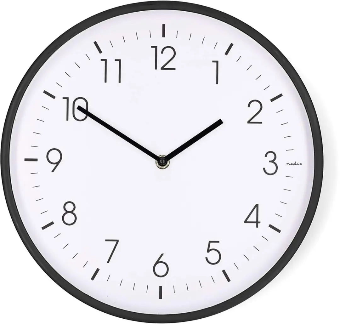 Nedis Wandklok CLWA1226BK