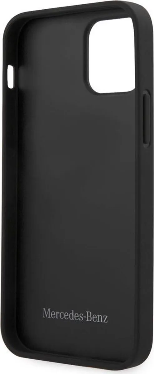 Mercedes-Benz Hand Strap Back Case - iPhone 12/12 Pro - Zwart