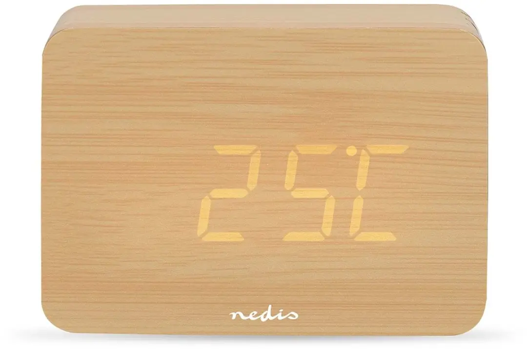 Nedis Digitale Wekker - Hout - afbeelding 4 van 6