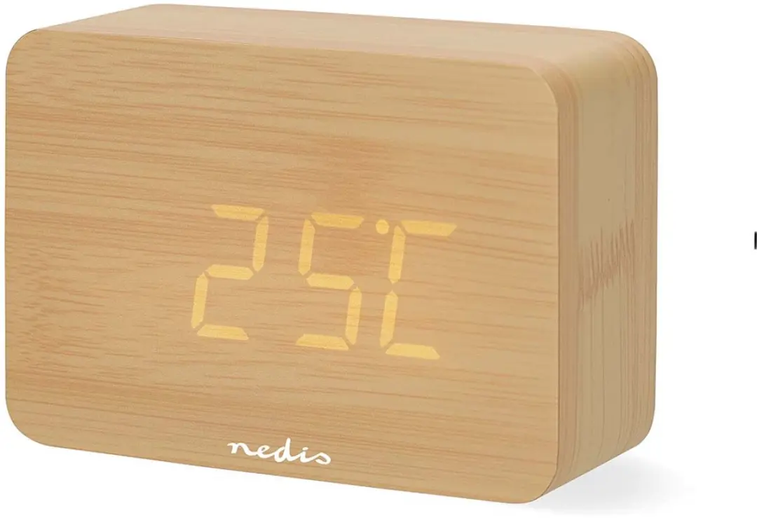 Nedis Digitale Wekker - Hout - afbeelding 3 van 6