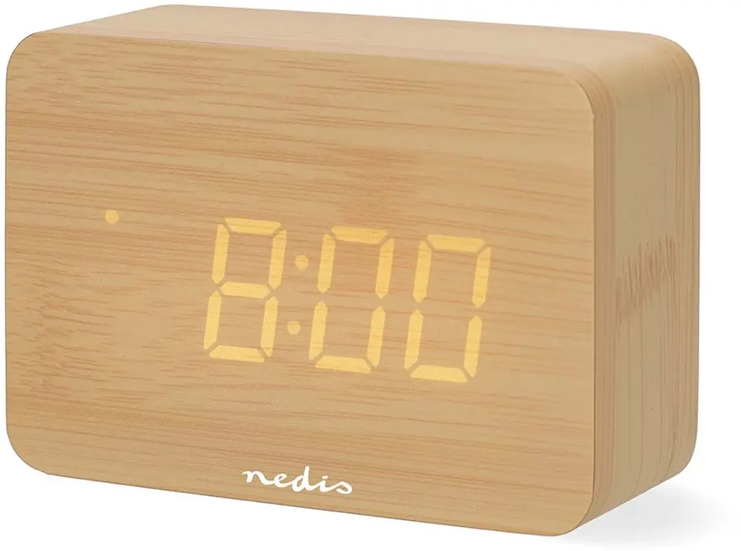 Nedis Digitale Wekker - Hout - afbeelding 2 van 6