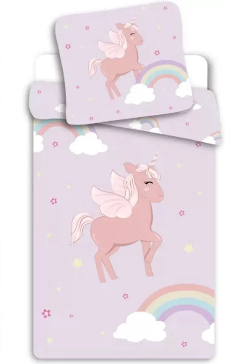 Unicorn Dekbedovertrek Rainbow
