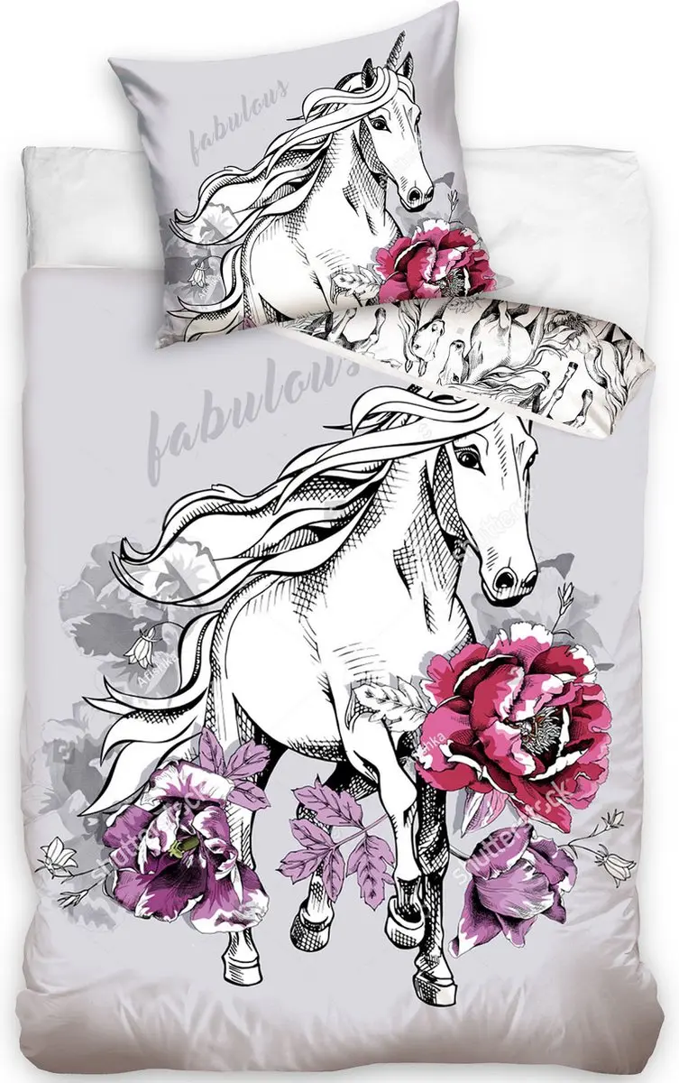 DREAMEE Dekbedovertrek Fabulous Unicorn