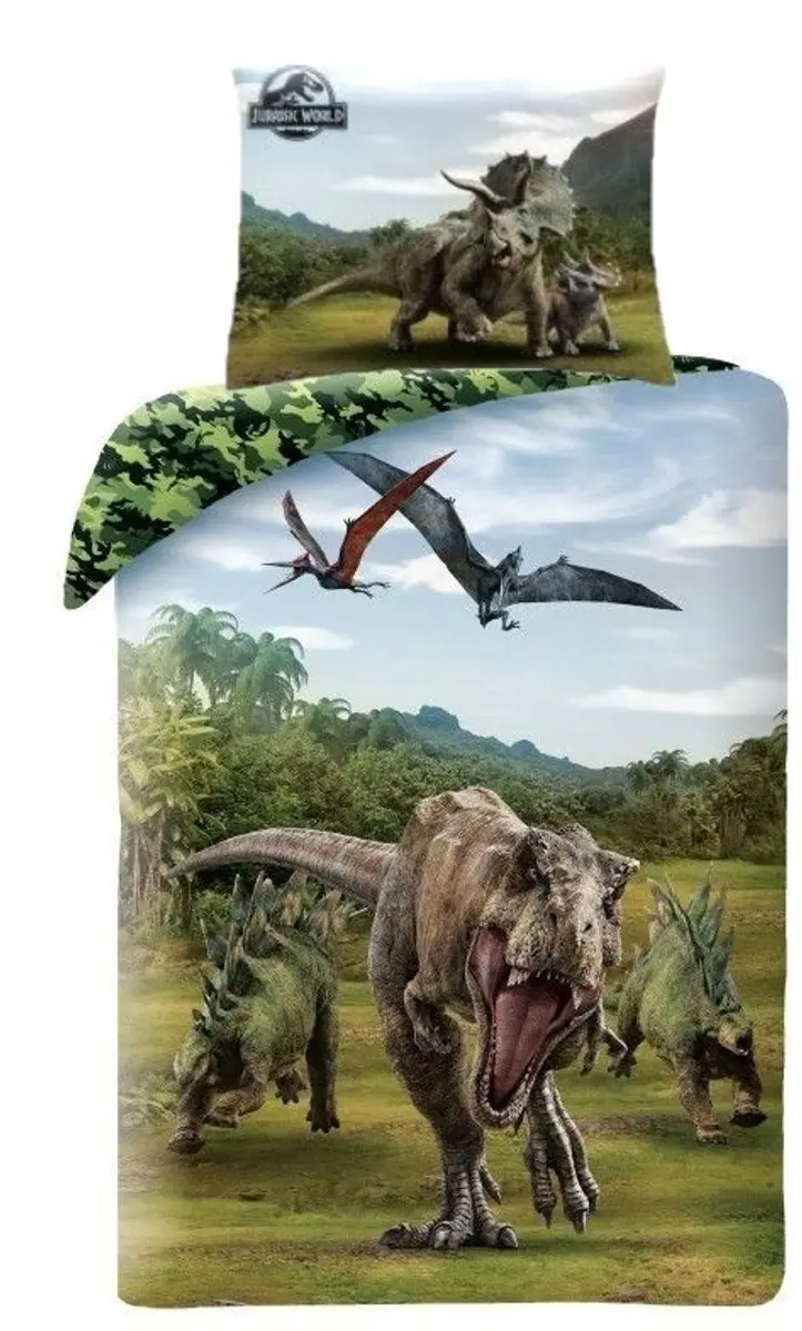 Jurassic World Dekbedovertrek Camo 140 x 200 cm