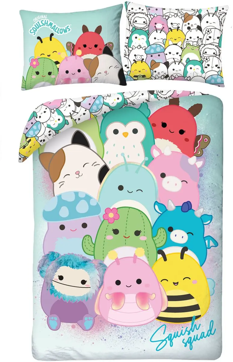 Squishmallows Squish squad Dekbedovertrek