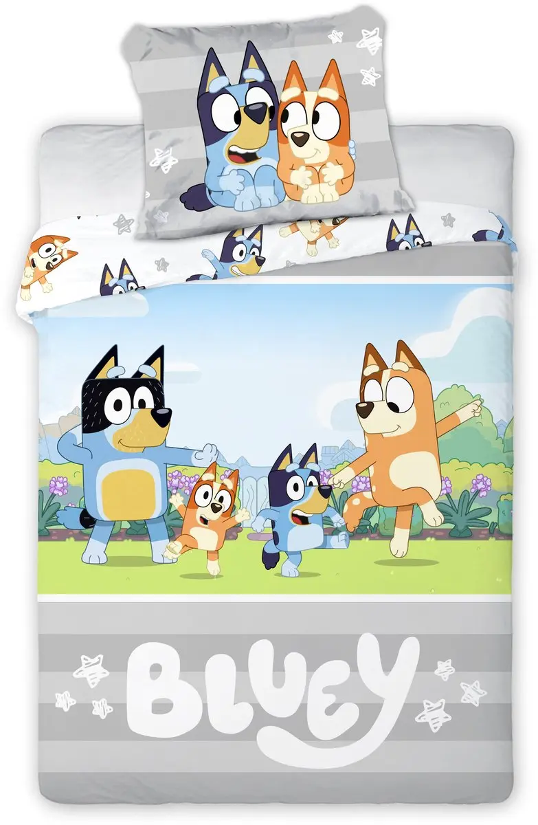 Bluey Dekbedovertrek Sleep 140 x 200 GroteKussensloop 70x90 katoen