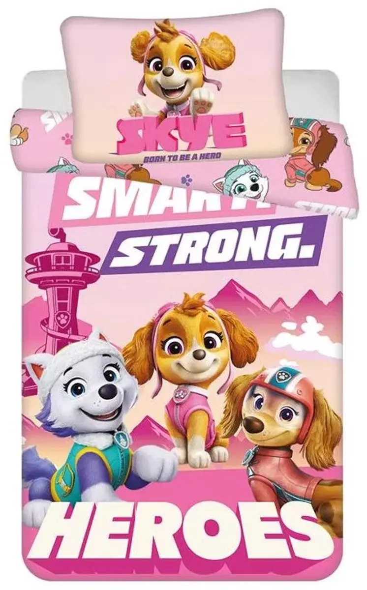Paw Patrol dekbedovertrek Smart Strong 100 x 135 cm