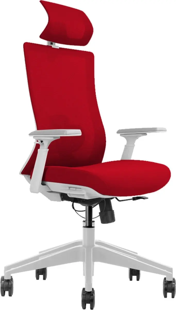 Euroseats ergonomische bureaustoel met hoofdsteun Verona. Uitvoering rug & zitti