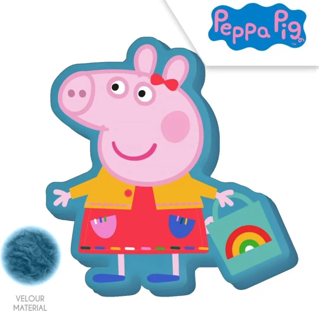 Peppa Pig sierkussen Shopping velvet 35 cm