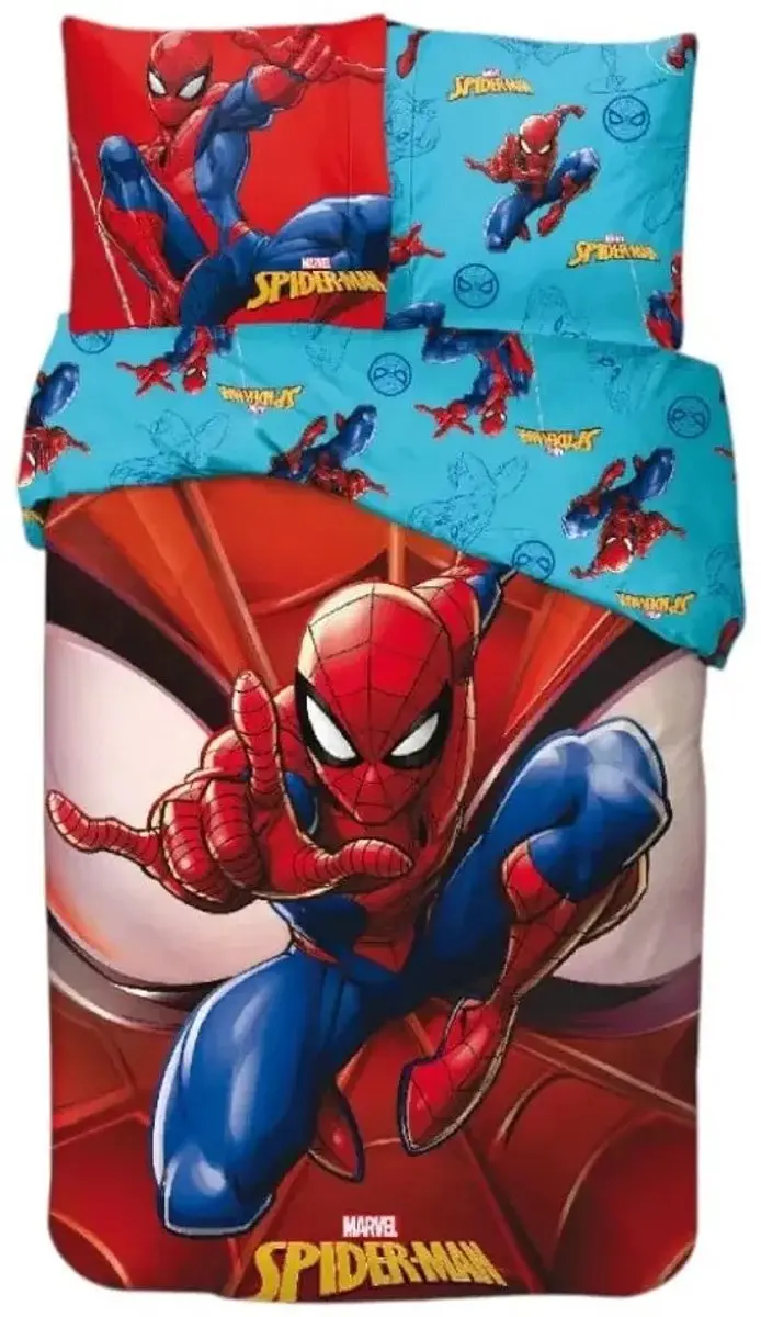 Spiderman Dekbedovertrek eenpersoons 140 x 200 cm