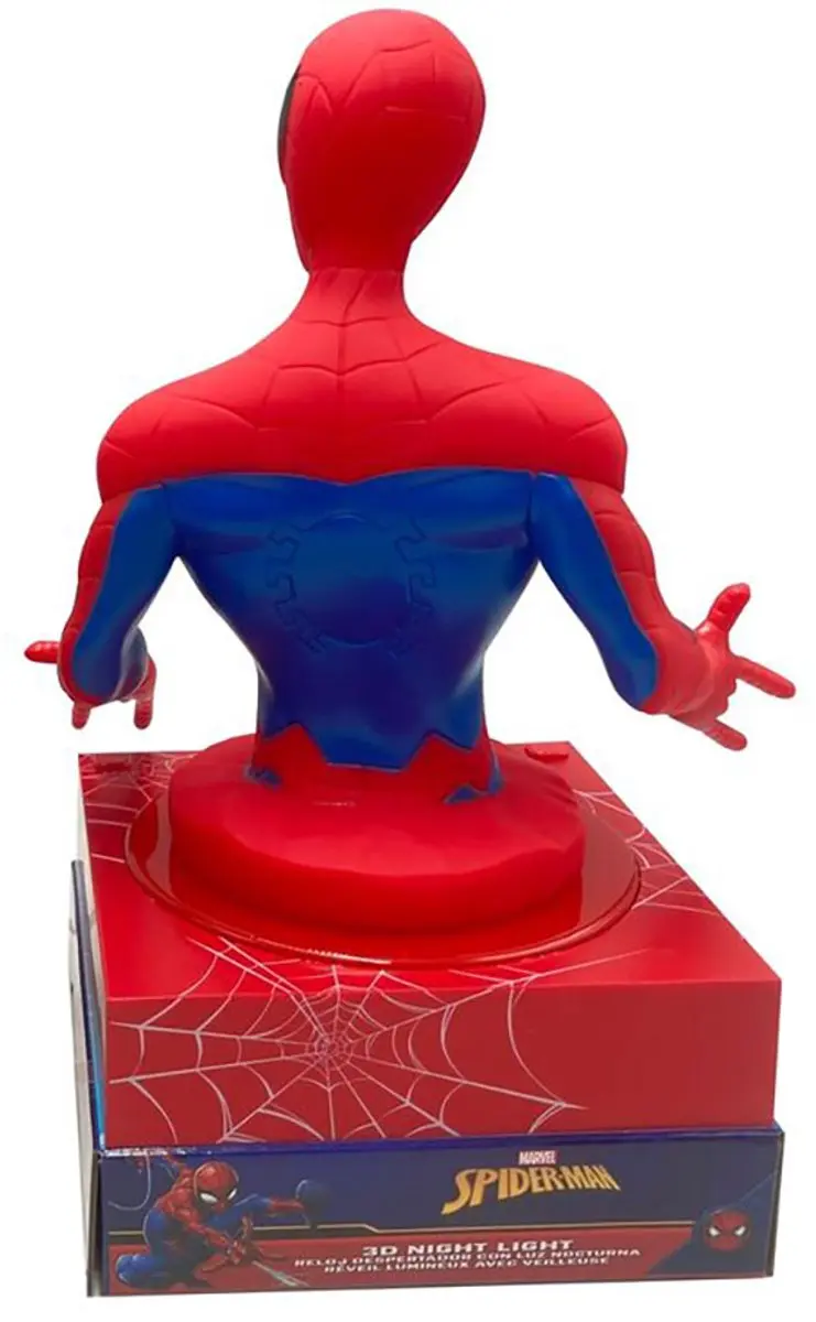 Spider-Man Meerkleurige Digitale Wekkerlamp 25cm - afbeelding 4 van 6