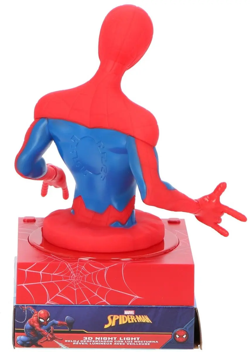 Spider-Man Meerkleurige Digitale Wekkerlamp 25cm - afbeelding 5 van 6