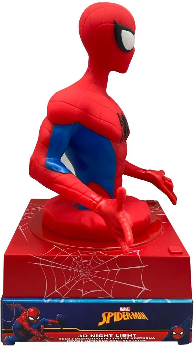 Spider-Man Meerkleurige Digitale Wekkerlamp 25cm - afbeelding 6 van 6