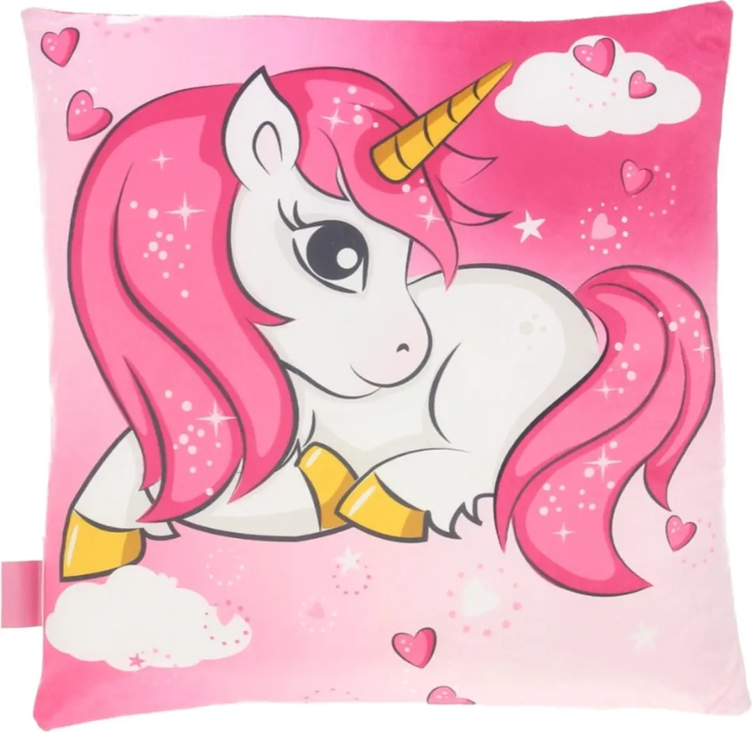 Unicorn Kussen Roze - Kinderkamer - afbeelding 3 van 5
