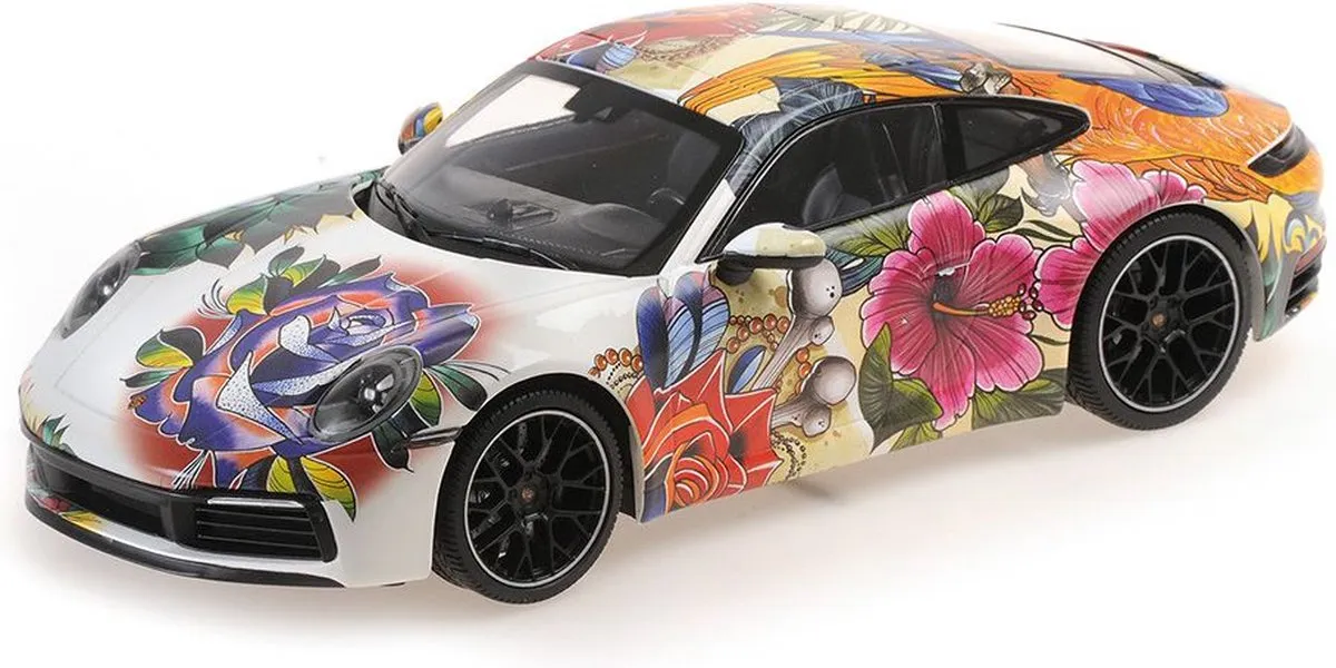 Porsche 911 Carrera 4S Flower Design 2019 - 1:18