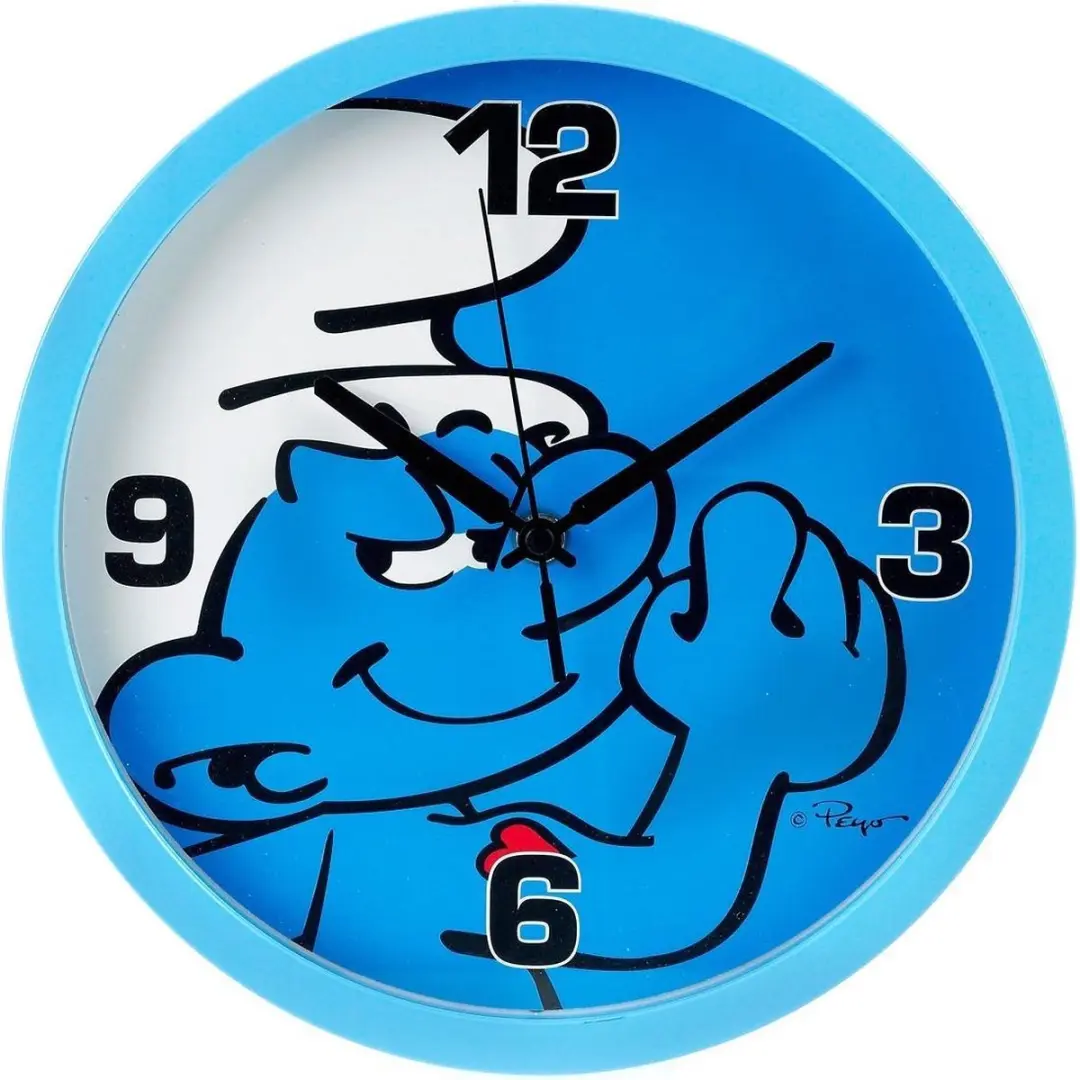 De Smurfen Wandklok / Klok