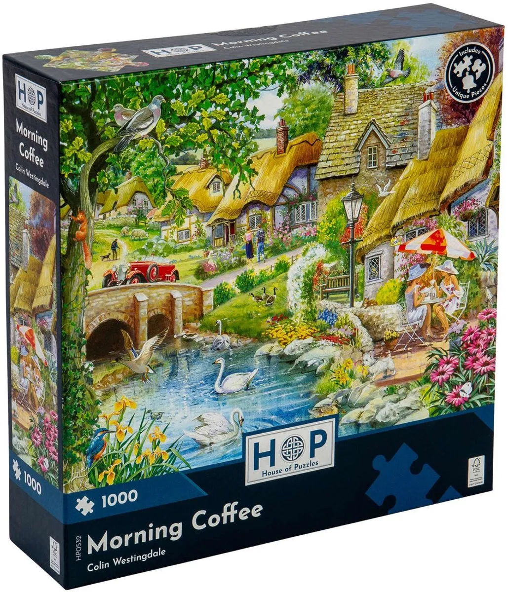 House of Puzzles Morning Coffee Legpuzzel 1000 Stuks - HP0532 Multicolor