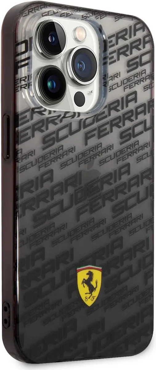 Ferrari Scuderia Back Cover iPhone 14 Pro - Zwart