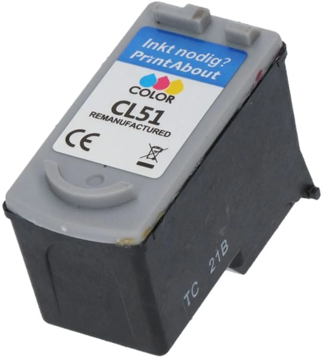 PrintAbout CL-51 XL Inktcartridge 3-kleuren - 23ml - Canon