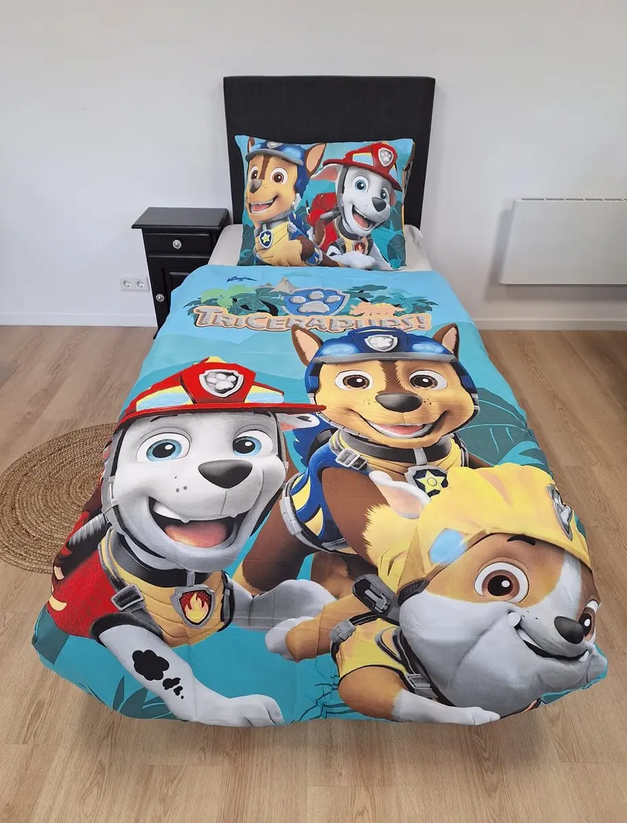 Paw Patrol dekbedovertrek Tricerapups