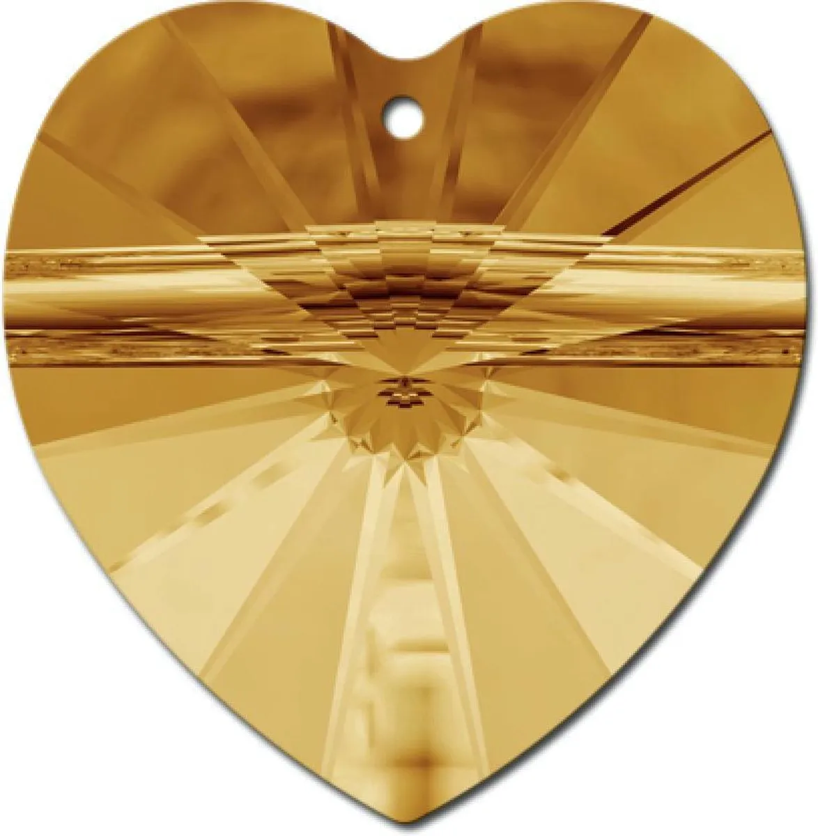 Swarovski Hanger Hart Golden Shadow 6202
