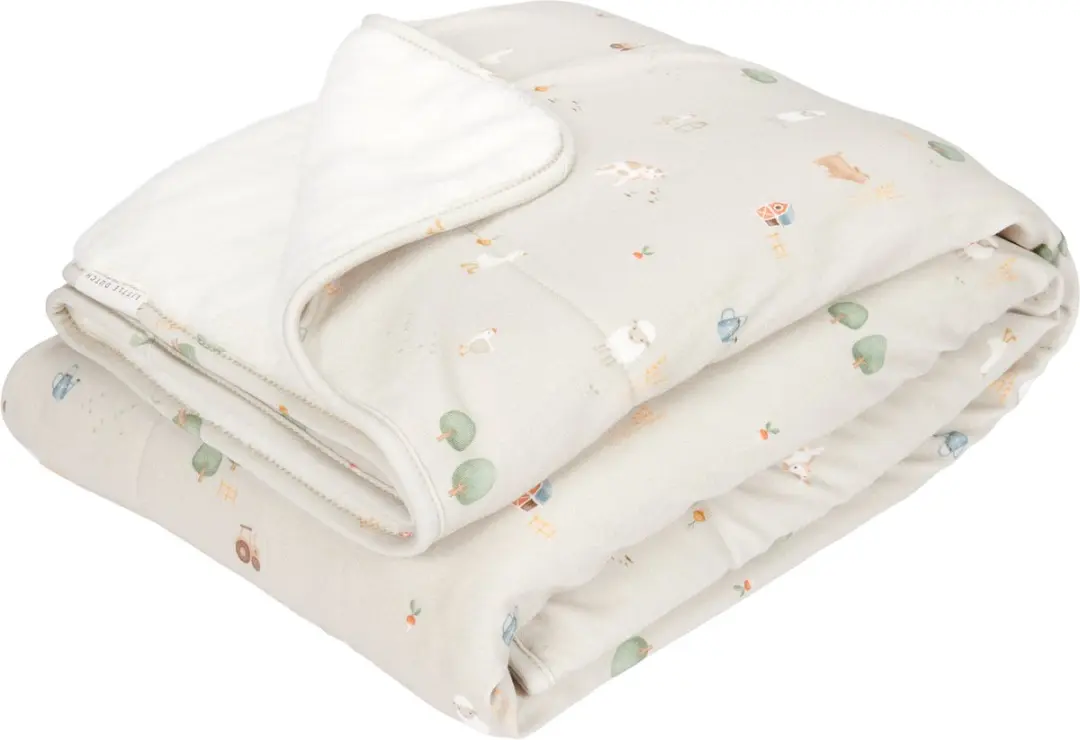 Little Dutch Little Farm Ledikantdeken Baby - Groen - afbeelding 3 van 4