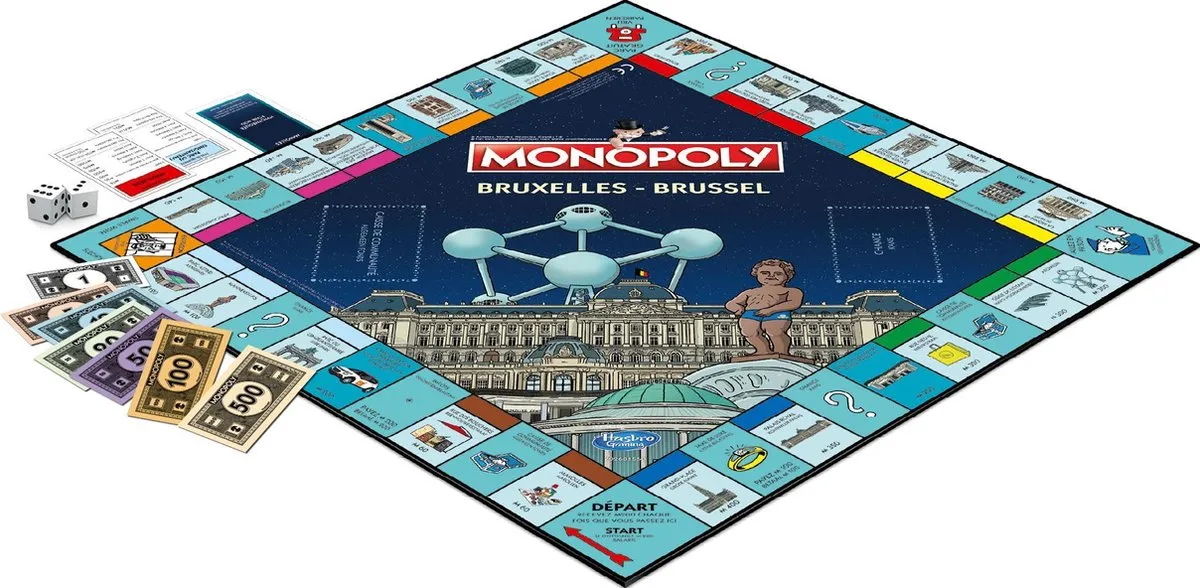 Monopoly Bruxelles Familiespel - 2-6 Spelers