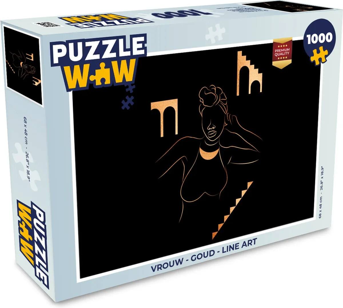 PuzzleWow Line Art Legpuzzel 1000 Stuks
