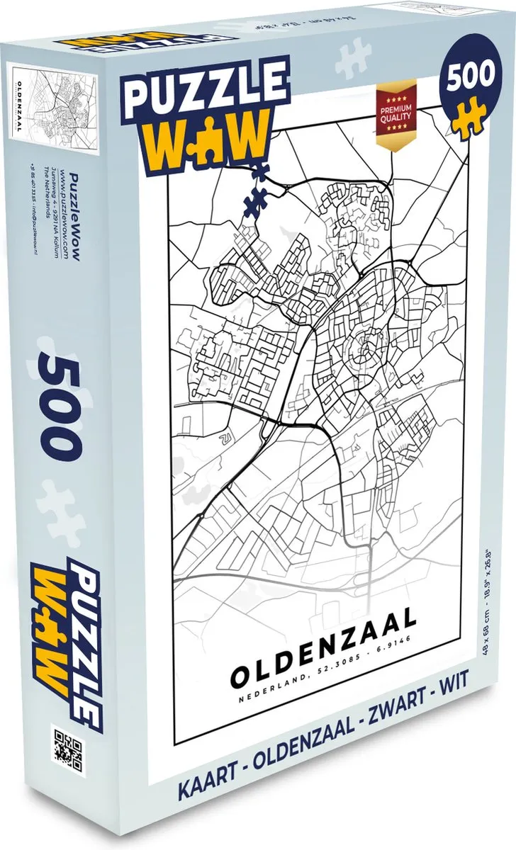 PuzzleWow Oldenzaal Legpuzzel 500 Stuks - Multicolor