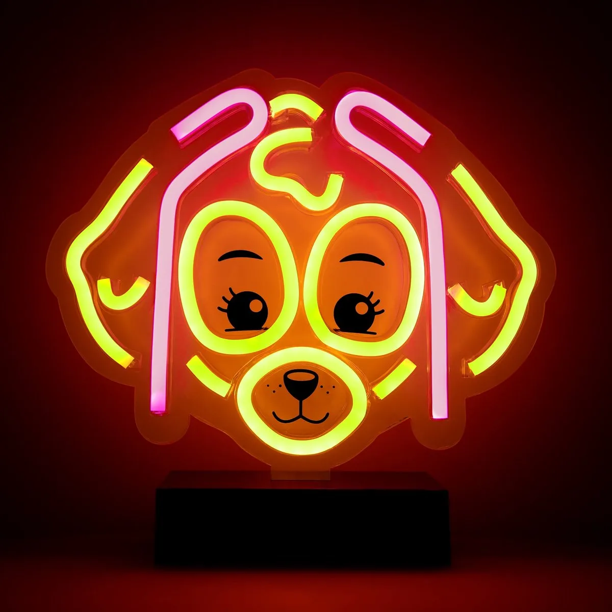 Nickelodeon Paw Patrol Skye LED Tafellamp - Beige Bruin/Rozig