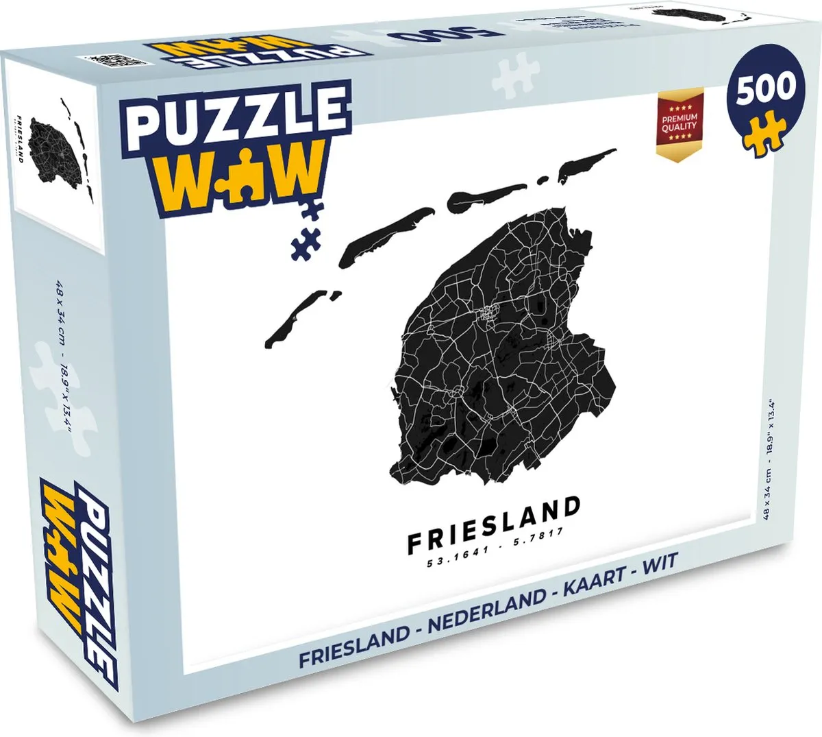 PuzzleWow Friesland Legpuzzel 500 Stuks