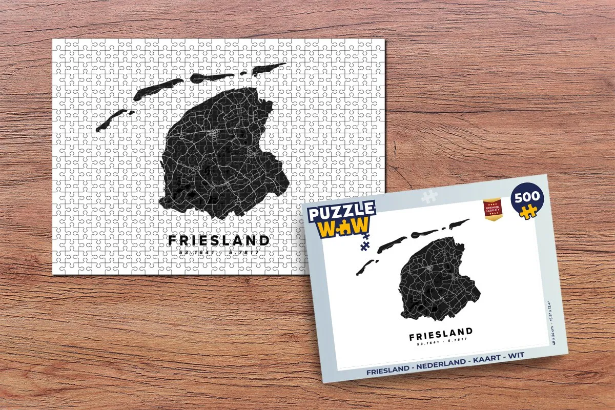 PuzzleWow Friesland Legpuzzel 500 Stuks - Multicolor