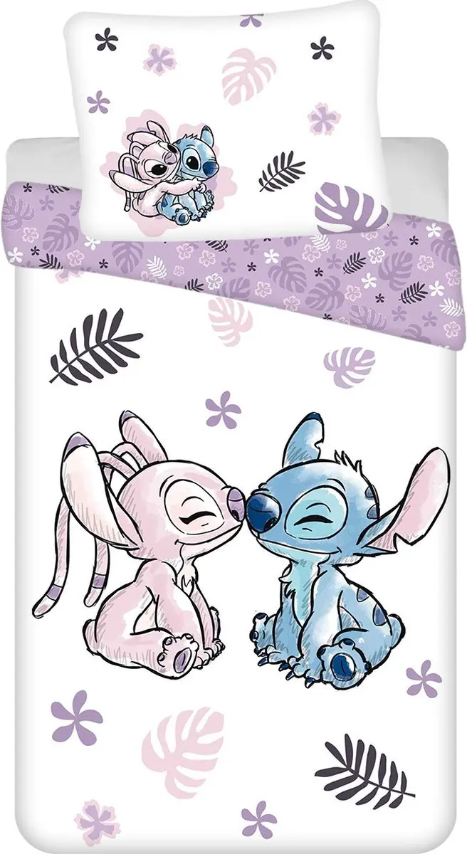 Lilo & Stitch Dekbedset Eenpersoons - Paars - 1 Kussensloop - afbeelding 5 van 6
