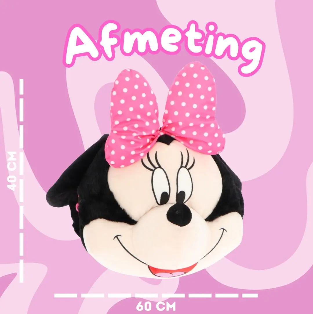 Lilo & Stitch Minnie Mouse Handwarmer - Roze Knuffelkussen - afbeelding 2 van 2