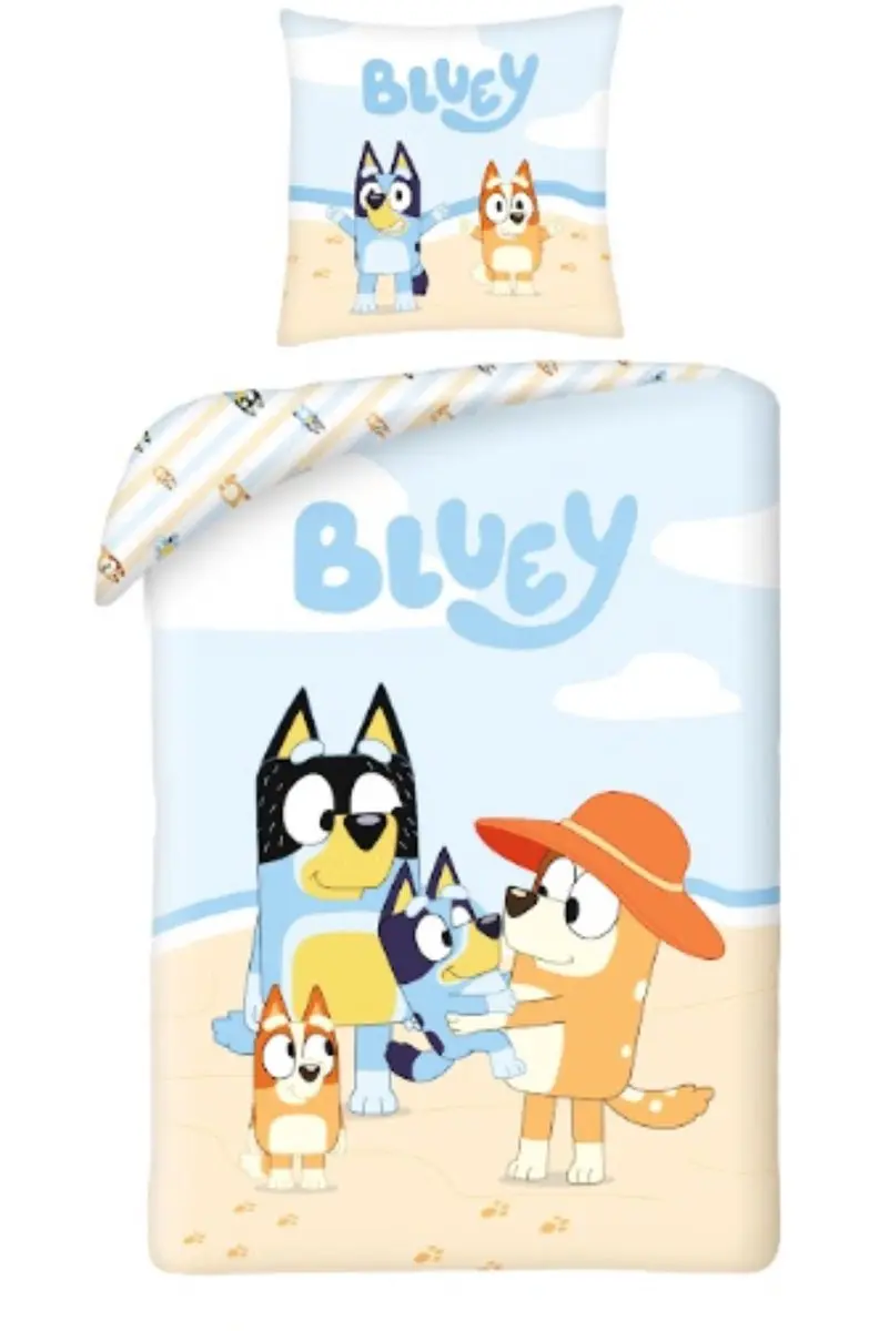 Bluey Eenpersoons Slaapkamerset - Dekbedovertrek & Hoeslaken - afbeelding 3 van 3