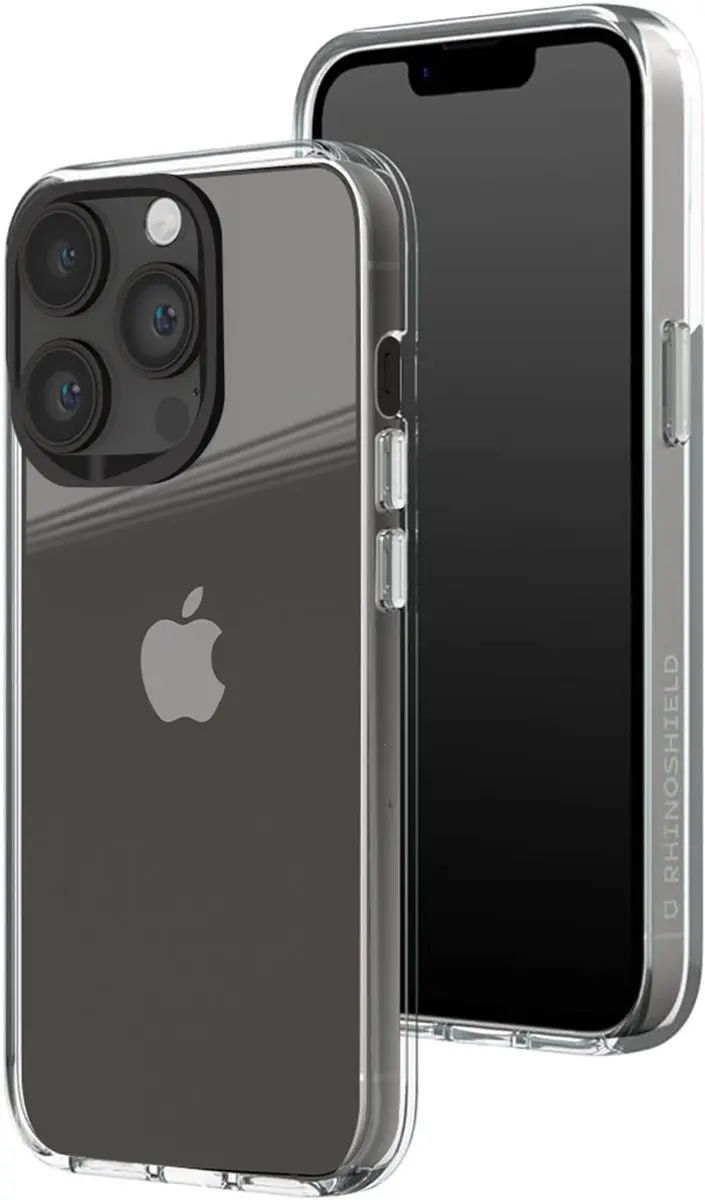 Rhinoshield, Hoesje Geschikt voor iPhone 14 Pro Schokbestendig Anti vergeel, Tra