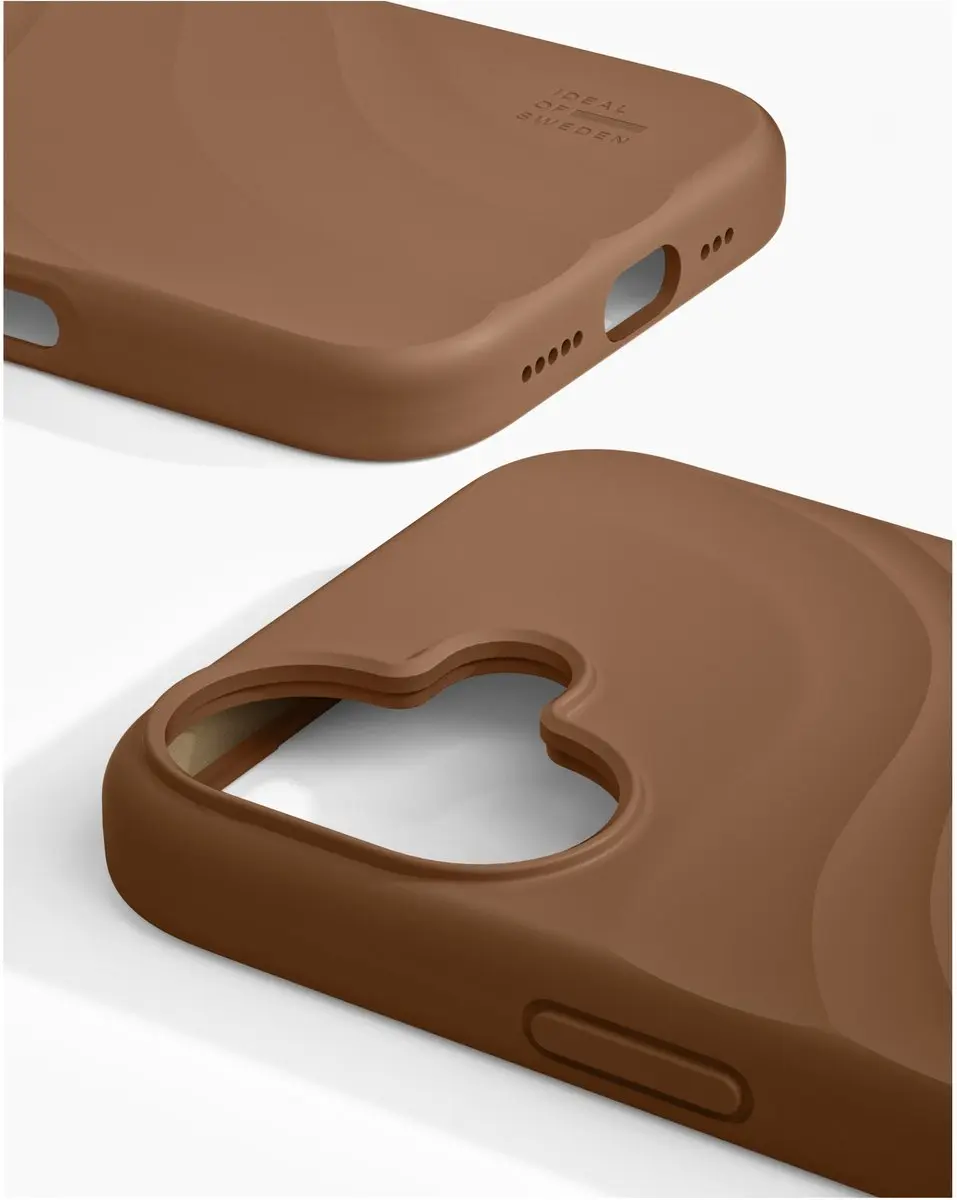 iDeal of Sweden Soft Swirl Silicone Hoes iPhone 17 - Salted Caramel - IDSSCMS-I2561-636 - afbeelding 2 van 5