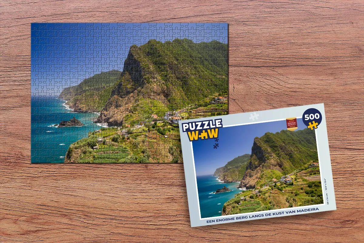 PuzzleWow Legpuzzel Madeira 500 Stuks - Multicolor
