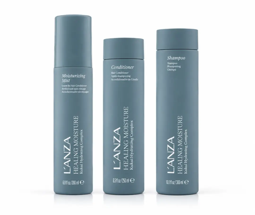 Lanza Healing Moisture Shampoo & Conditioner + Moi Moi Moisturizing Mist