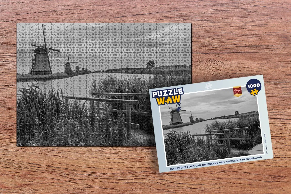 PuzzleWow Legpuzzel 1000 Stuks - Multicolor